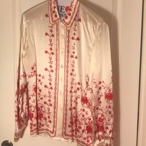 100% silk blouse